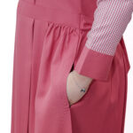 مريول كويتي بياقة عالية باللون الزهري 1 - Image 2