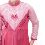 مريول كويتي بياقة عالية باللون الزهري 1 - Image 7