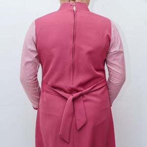 مريول كويتي بياقة عالية باللون الزهري 1 - Image 8