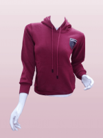 ⁦م   دلتا  بلوفر مع قبعة بنات  ابتدائي متوسط ثانوي عنابي⁩ - الصورة ⁦2⁩