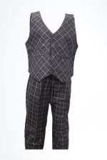 بنطلون وسديري كروهات اسود وزهري تمهيدي