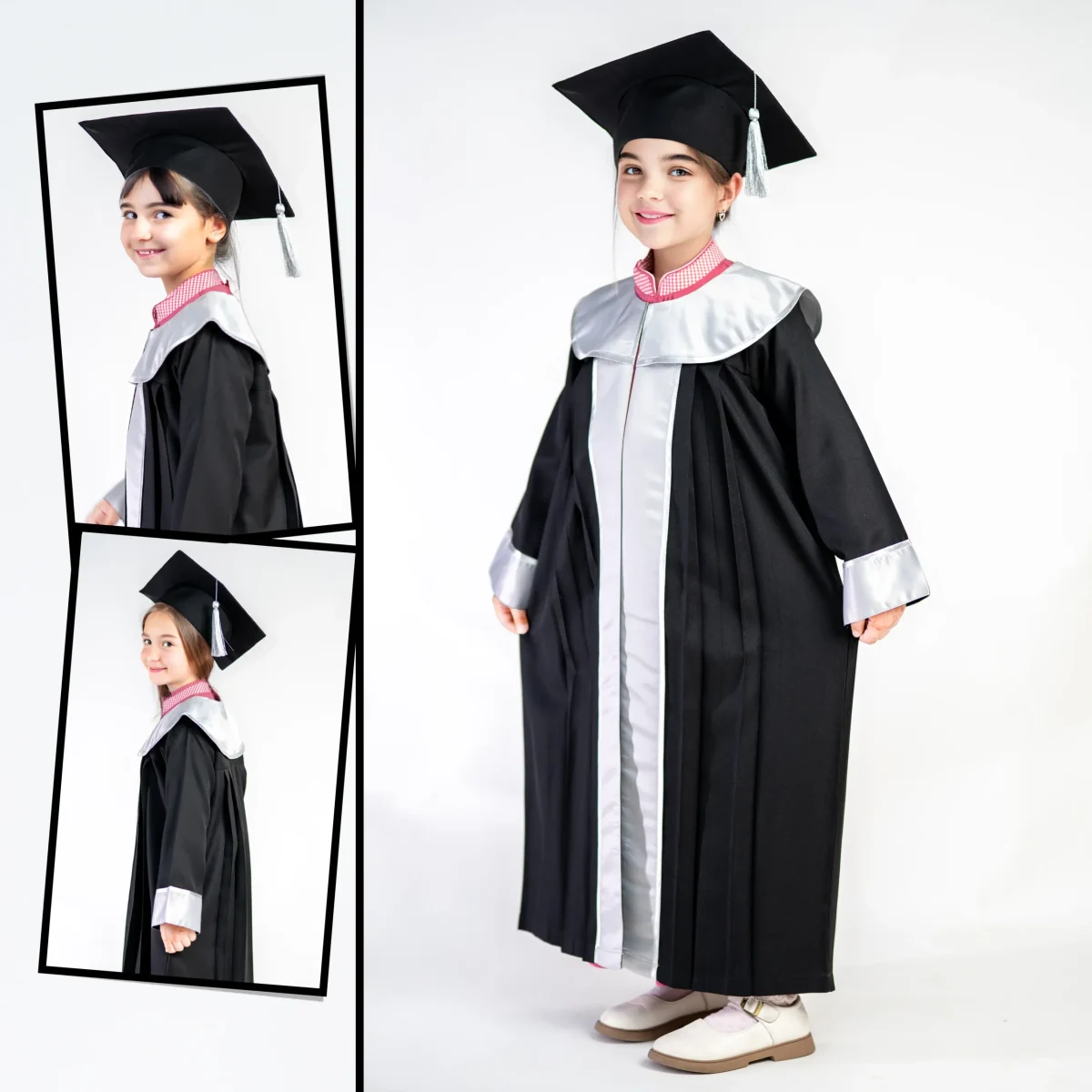 عبايات تخرج رصاصي - Image 2