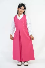 شيال زهري ابتدائي بأزرار مزدوجة وكسرات