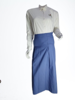 م   مدارس  التعلم  الطقم كامل متوسط تنورة سموي +قميص  سكري 2 قطعه